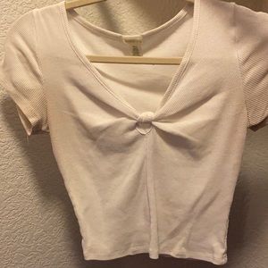 White crop top